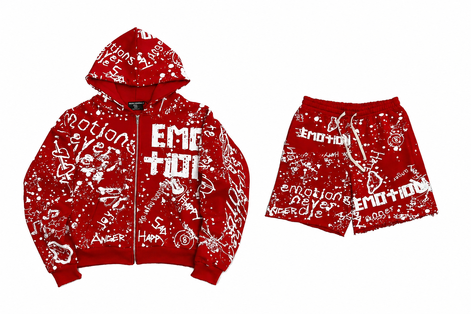 Mixed Emotion Red “Graffiti” Set