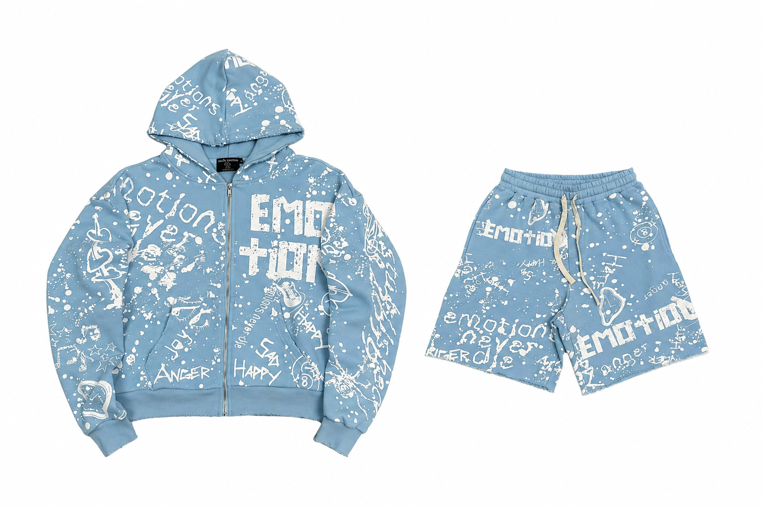 Mixed Emotion Blue “Graffiti” Set