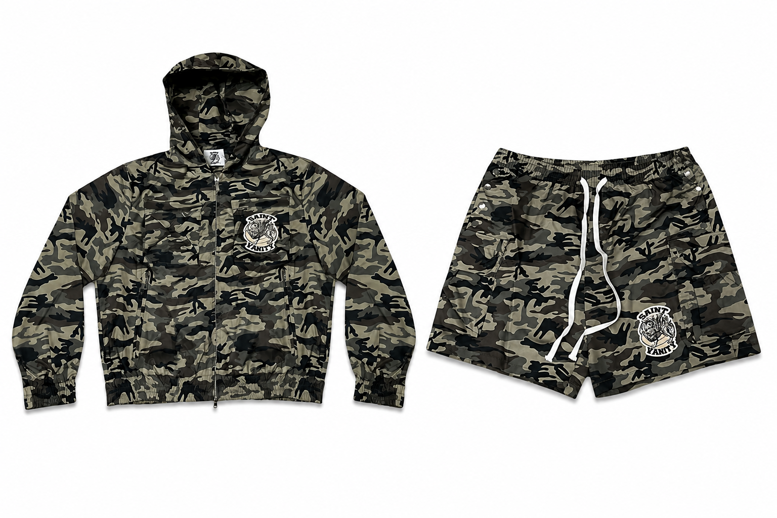 Saint Vanity Nylon Summer Camo Short Set