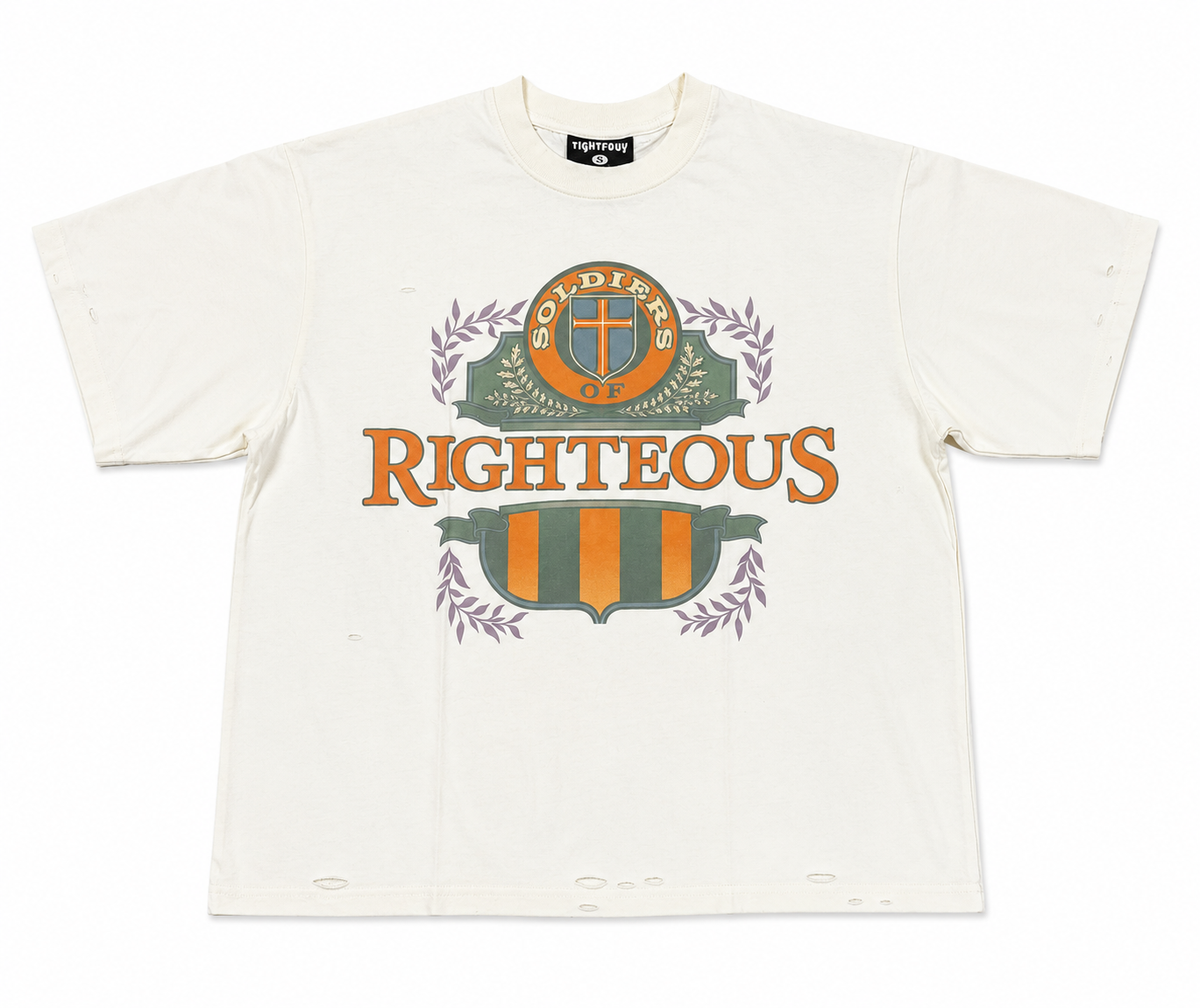 WE ARE RIGHTEOUS Crest Tee White