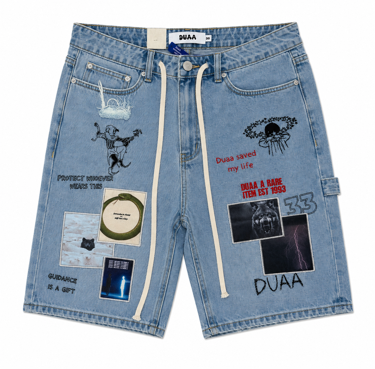 DUAA TELEPORT BLUE SHORT