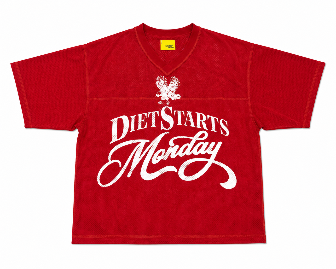 Diet Starts Monday State Champs Practice Jersey Red White