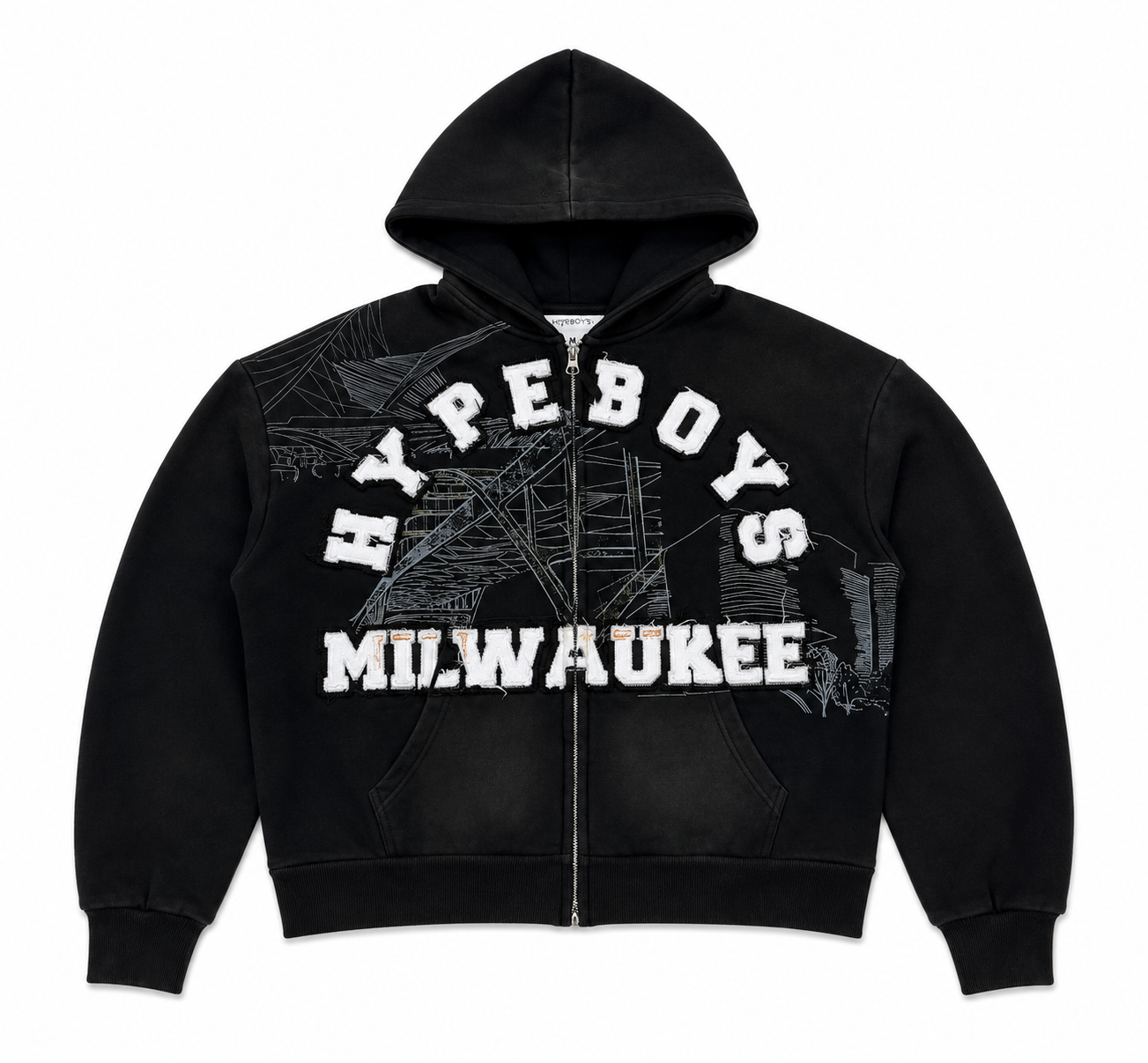 HYPEBOYS Milwaukee Hoodie Black