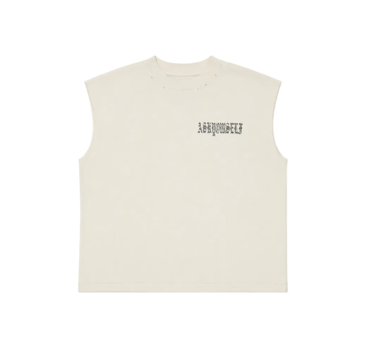 ASKYURSELF RAW PARENTAL TANK WHITE