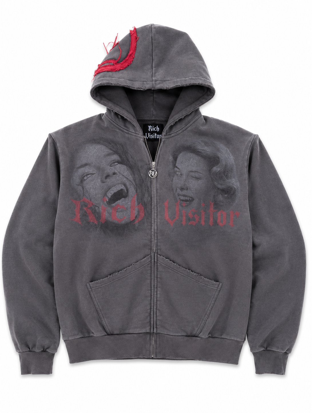 Rich Visitor Faded Memories Jacket Grey