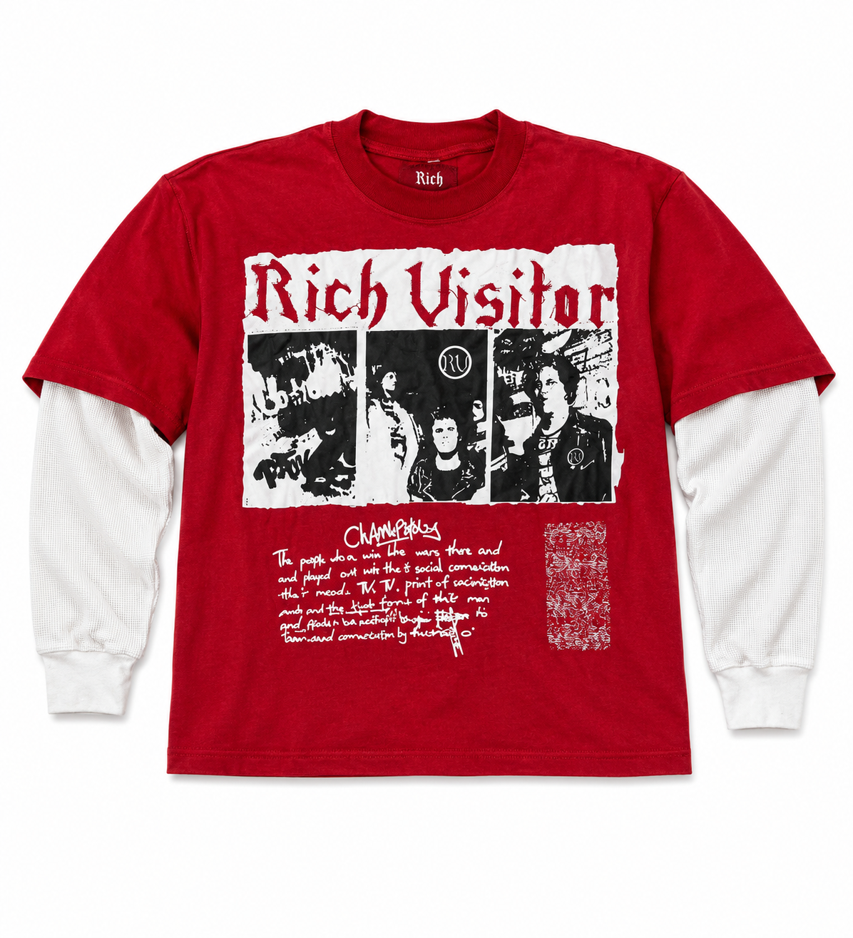 Rich Visitor Red Urban Alley Tee