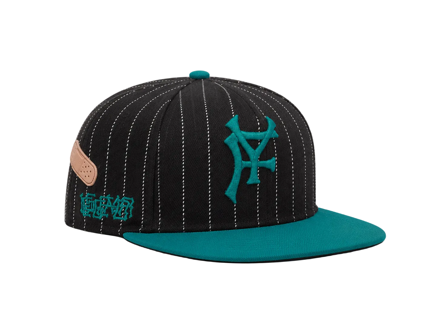 PDF PINSTRIPE BASEBALL HAT Black
