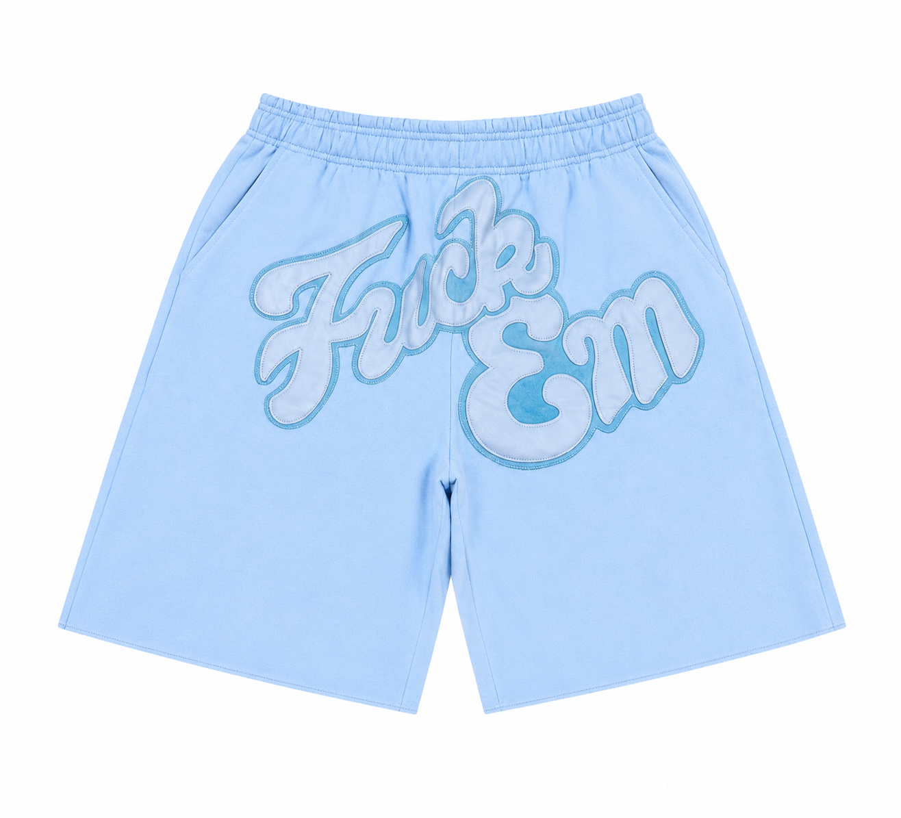 FUCK EM Blue Short Set