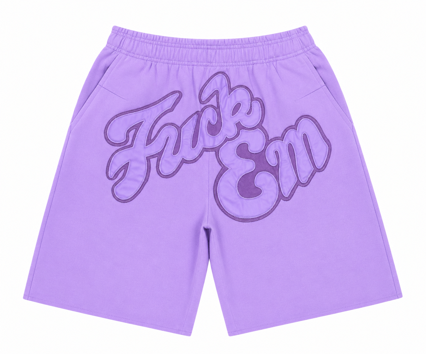 FUCK EM Purple ShortSet