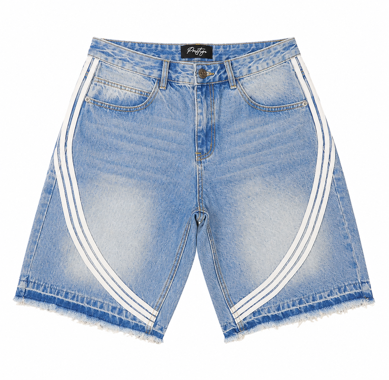 Prestige Striped Jorts Blue