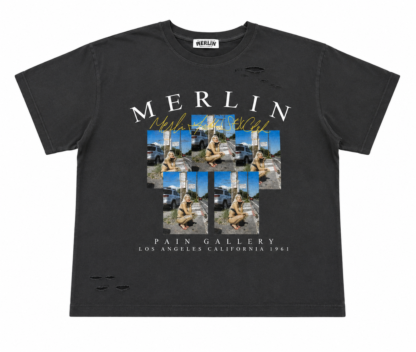 Merlin Pain Gallery Tee Black