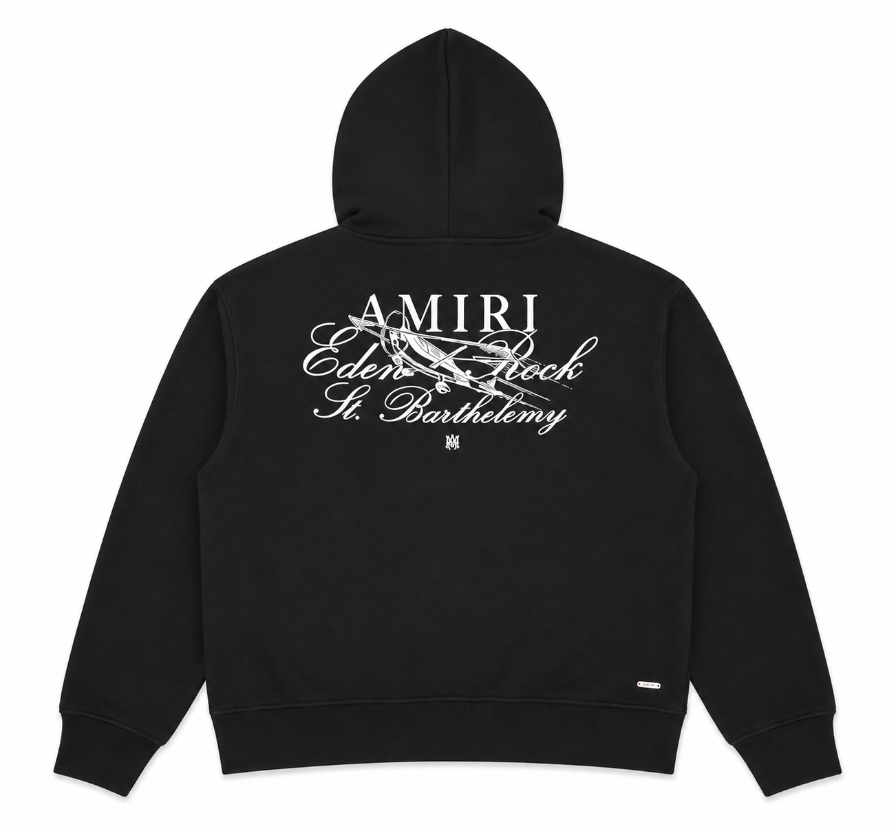 Amiri Eden Rock Black & White St. Barthelemy Hoodie