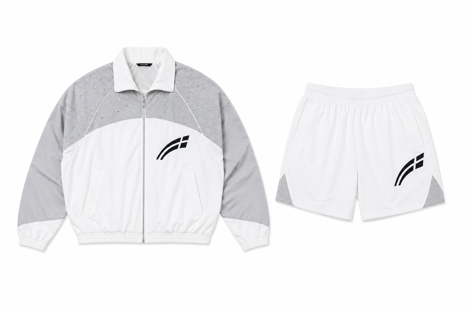 RVS LABS White / Cool Grey "Astral" Windbreaker Set