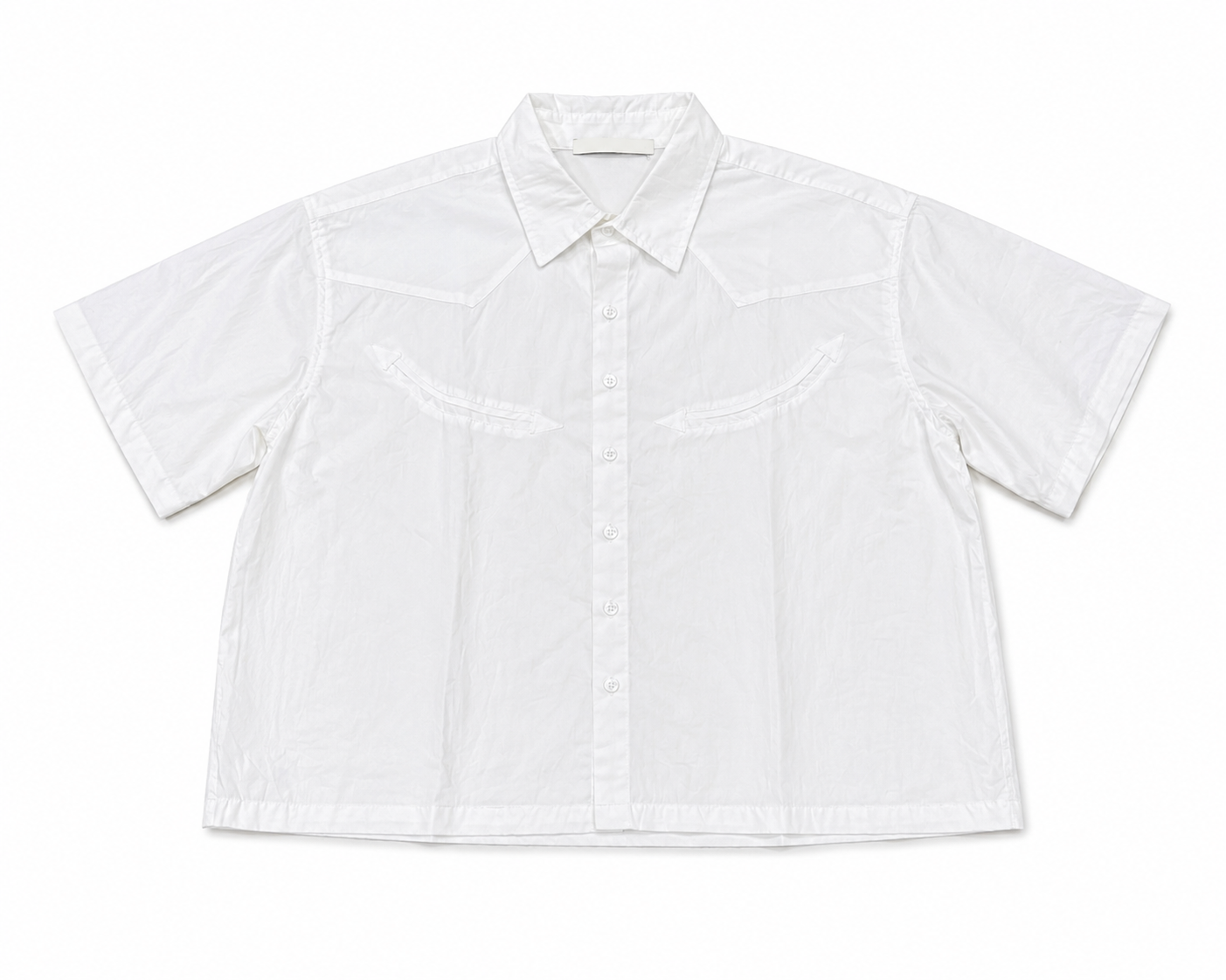 MNML Western Button Up Shirt White