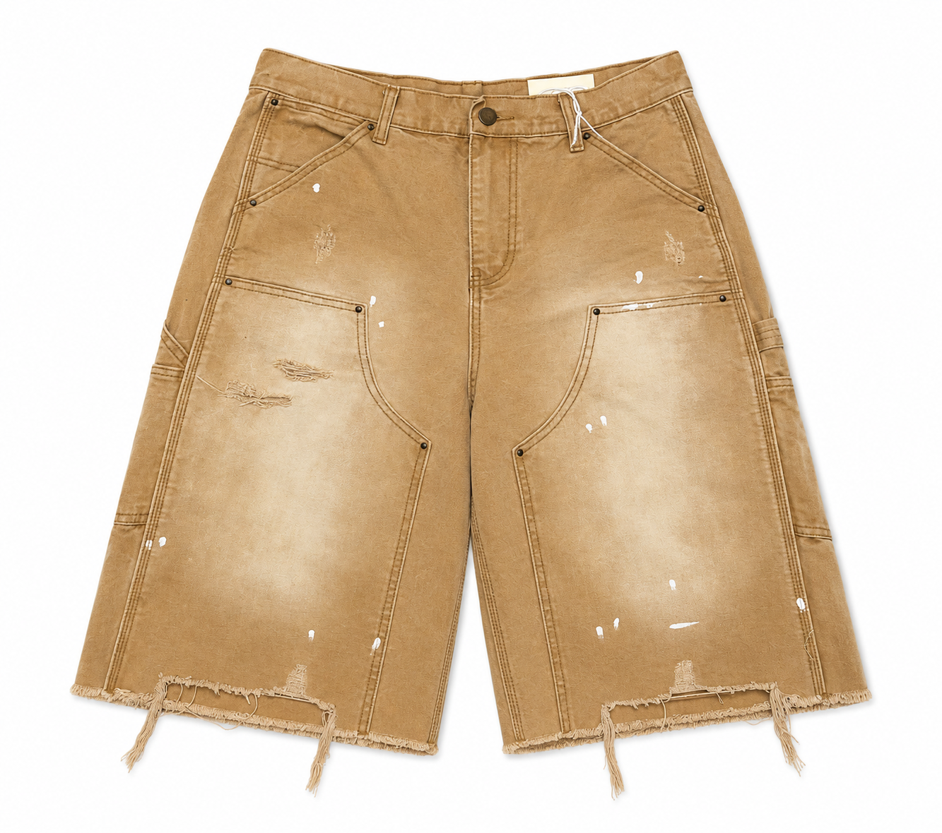 MNML Ultra Baggy Carpenter Shorts Tan