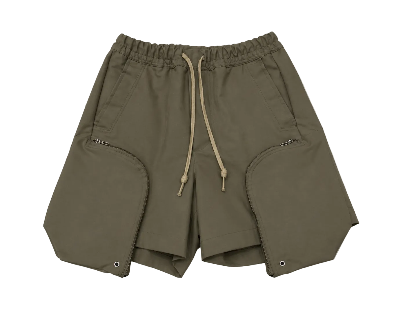 MNML Front Pocket Geo Shorts Olive