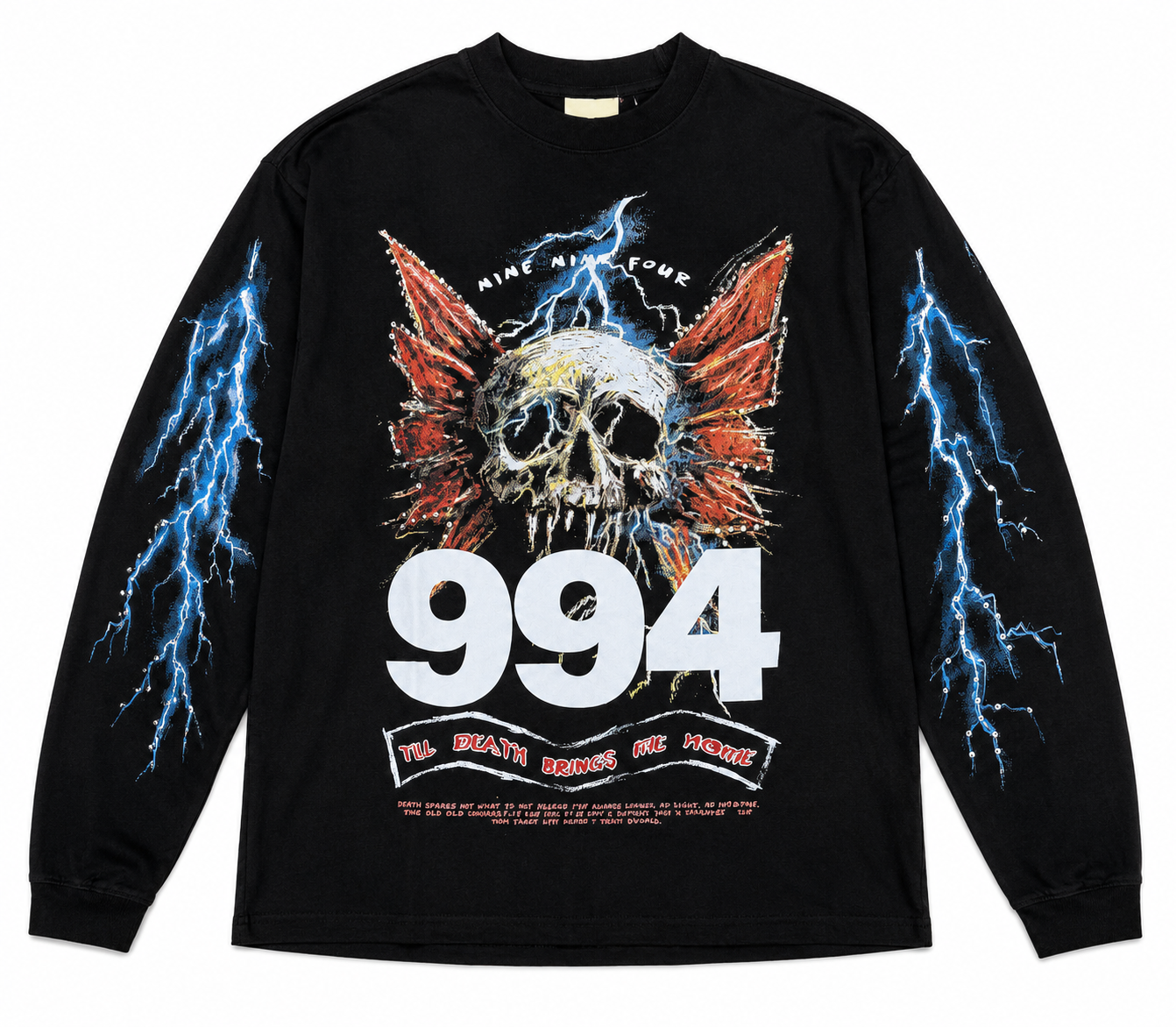MNML Gem Skull L/S Tee Black
