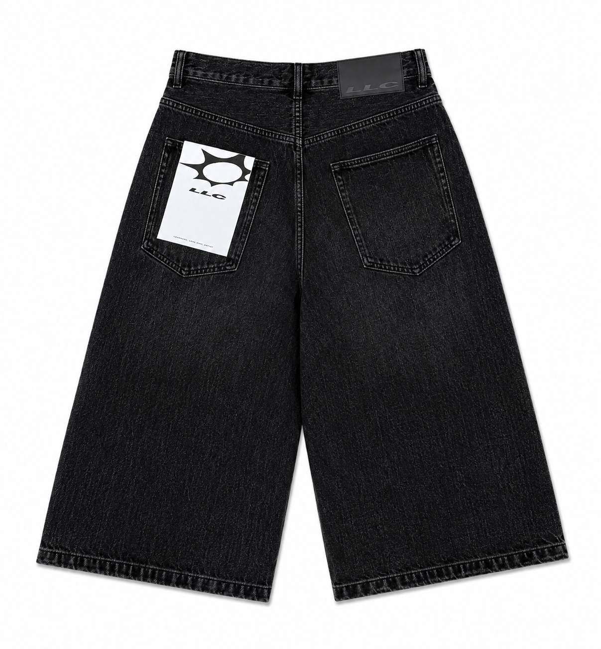 LLC JORTS BLACK