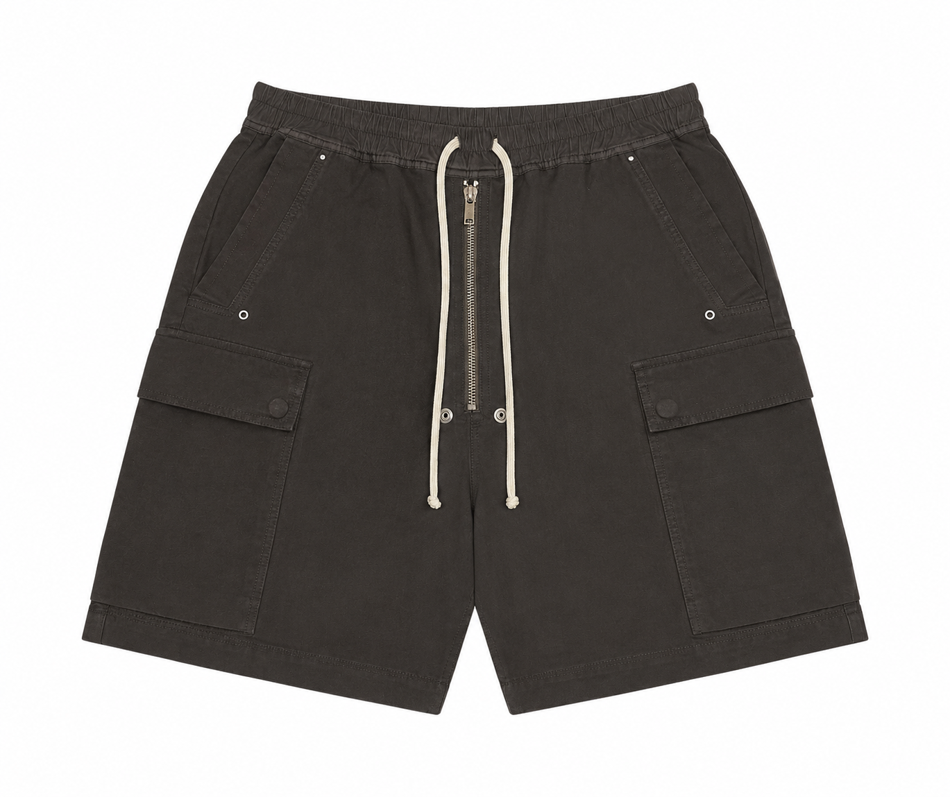 Rick Owens Drkshdw Canvas Cargobela Shorts Dark Dust