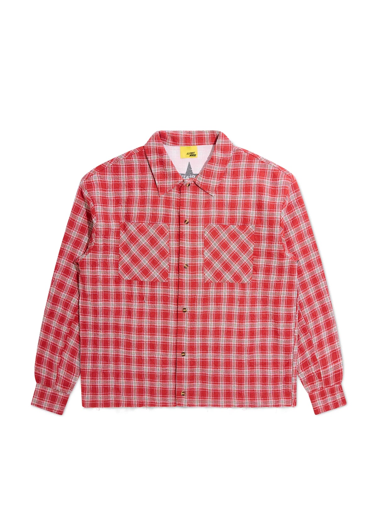 Diet Starts Monday Crinkled Flannel Red/White