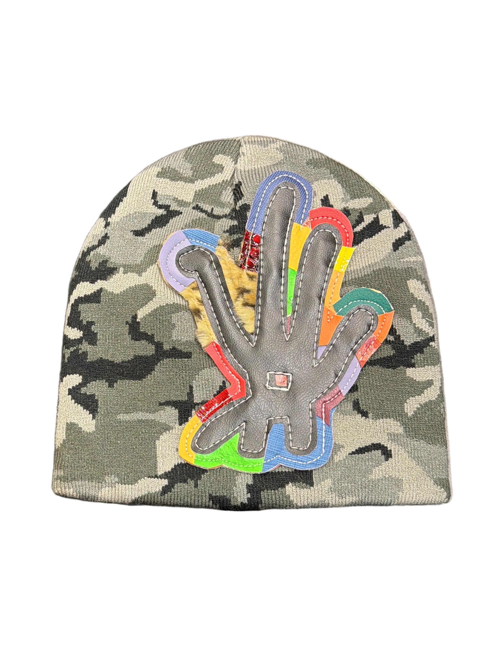 YKWYK CAMO BEANIE GREY/MULTI