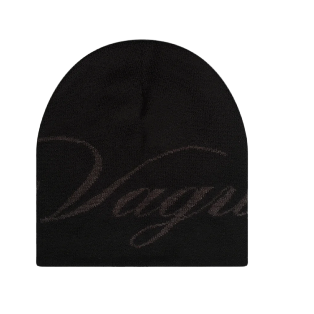 VAGUE Studios CALLIGRAPHY BEANIE BLACK