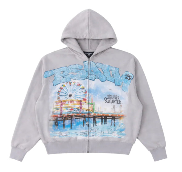 Forever Situated Psalm Grey Zip Up