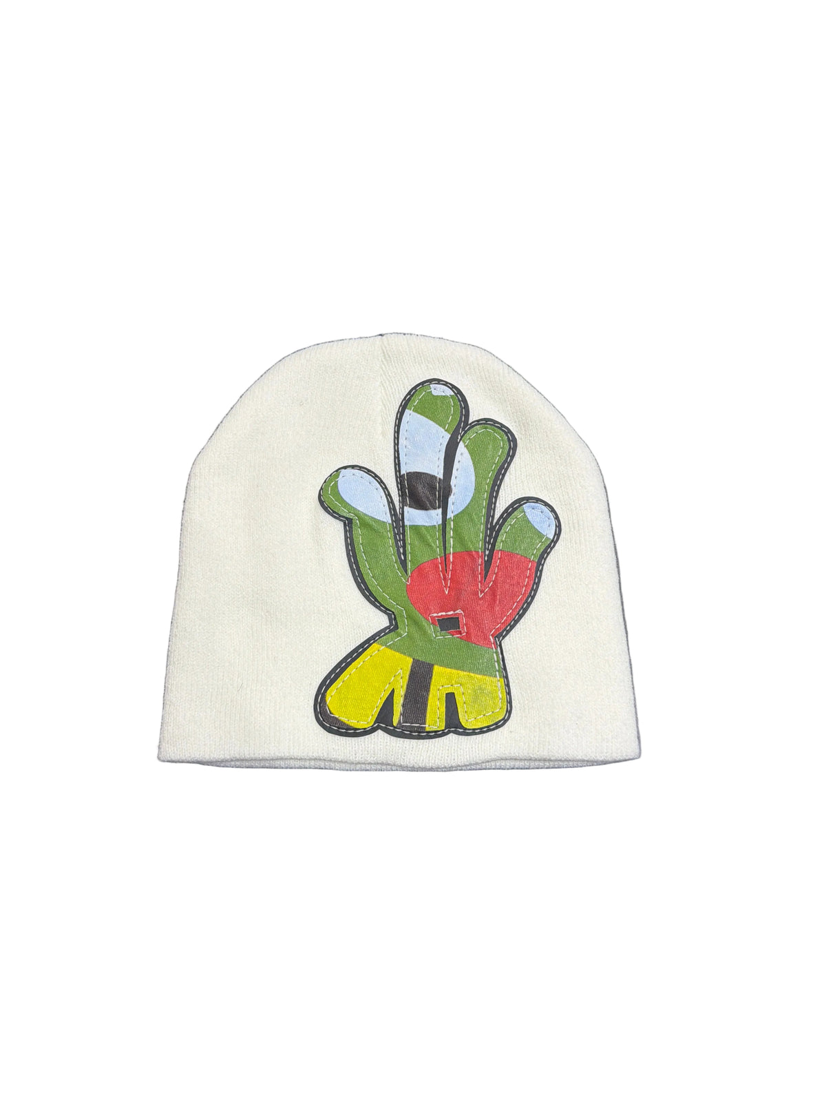 YKWYK WHITE Comic PATCH BEANIE