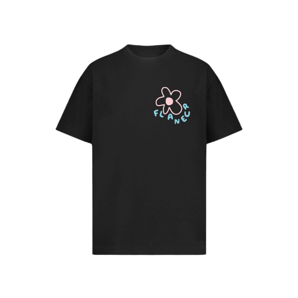 FLÂNEUR BLOSSOM TEE BLACK