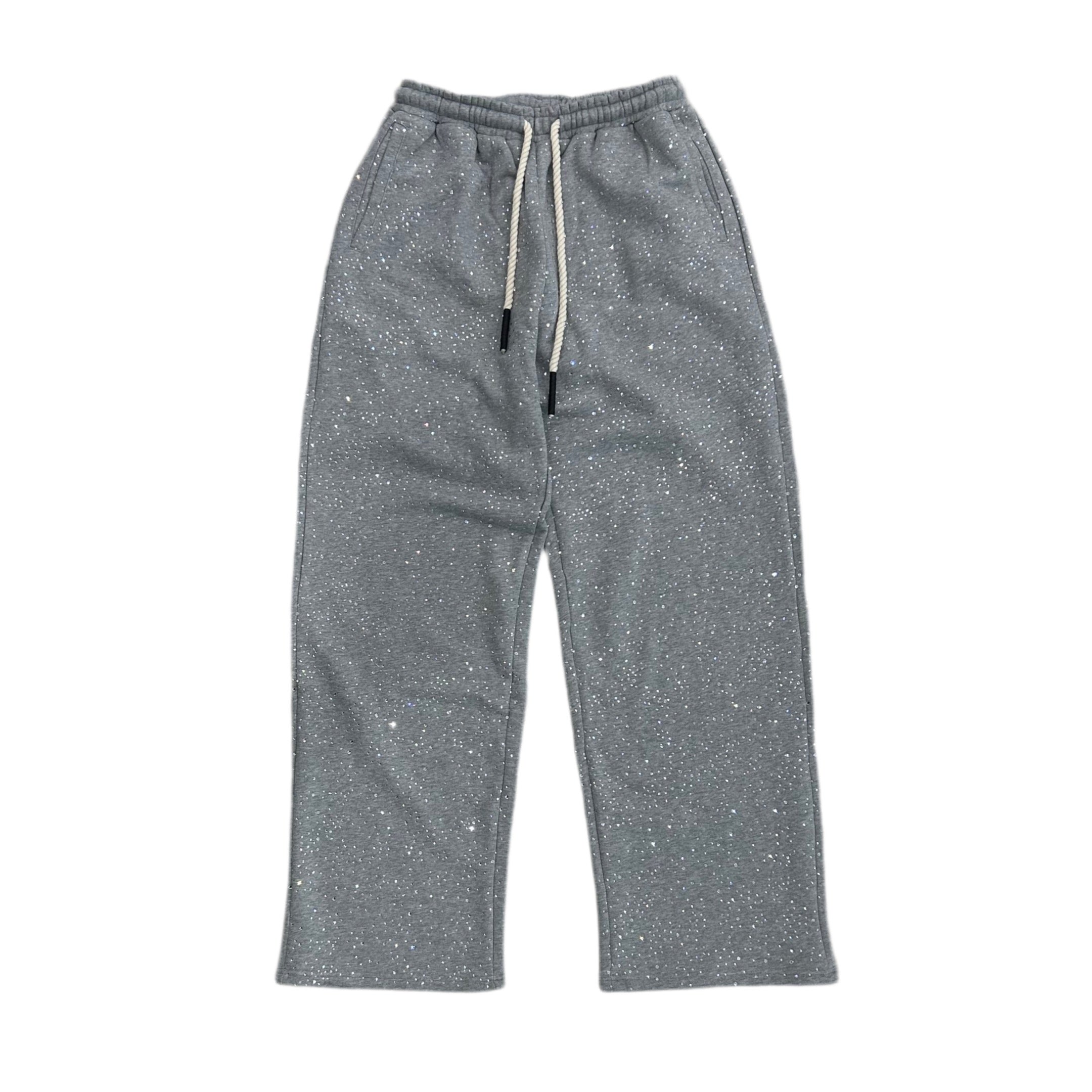 HYPEBOYS UNIFORM BLING SWEATPANTS (GREY)
