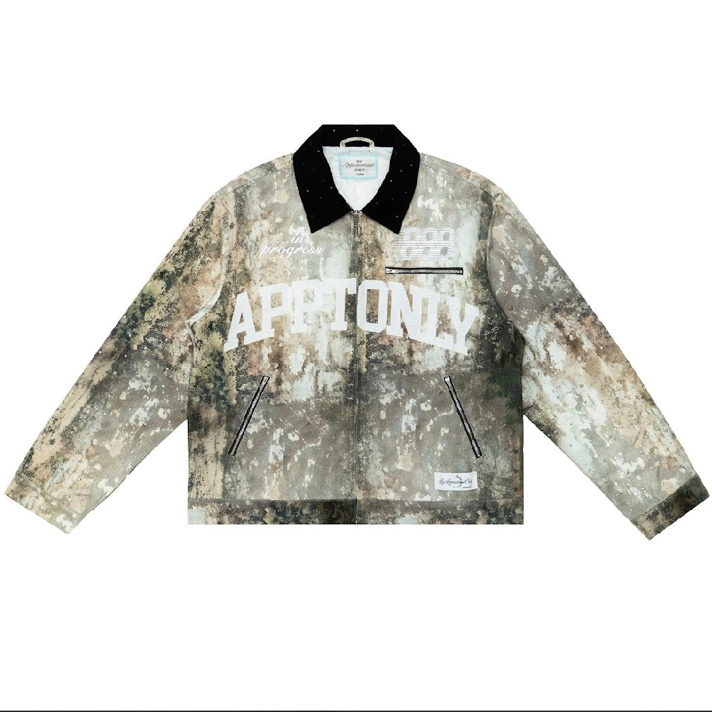 BY APPT ONLY ARTIST CAMO WORK JACKET
