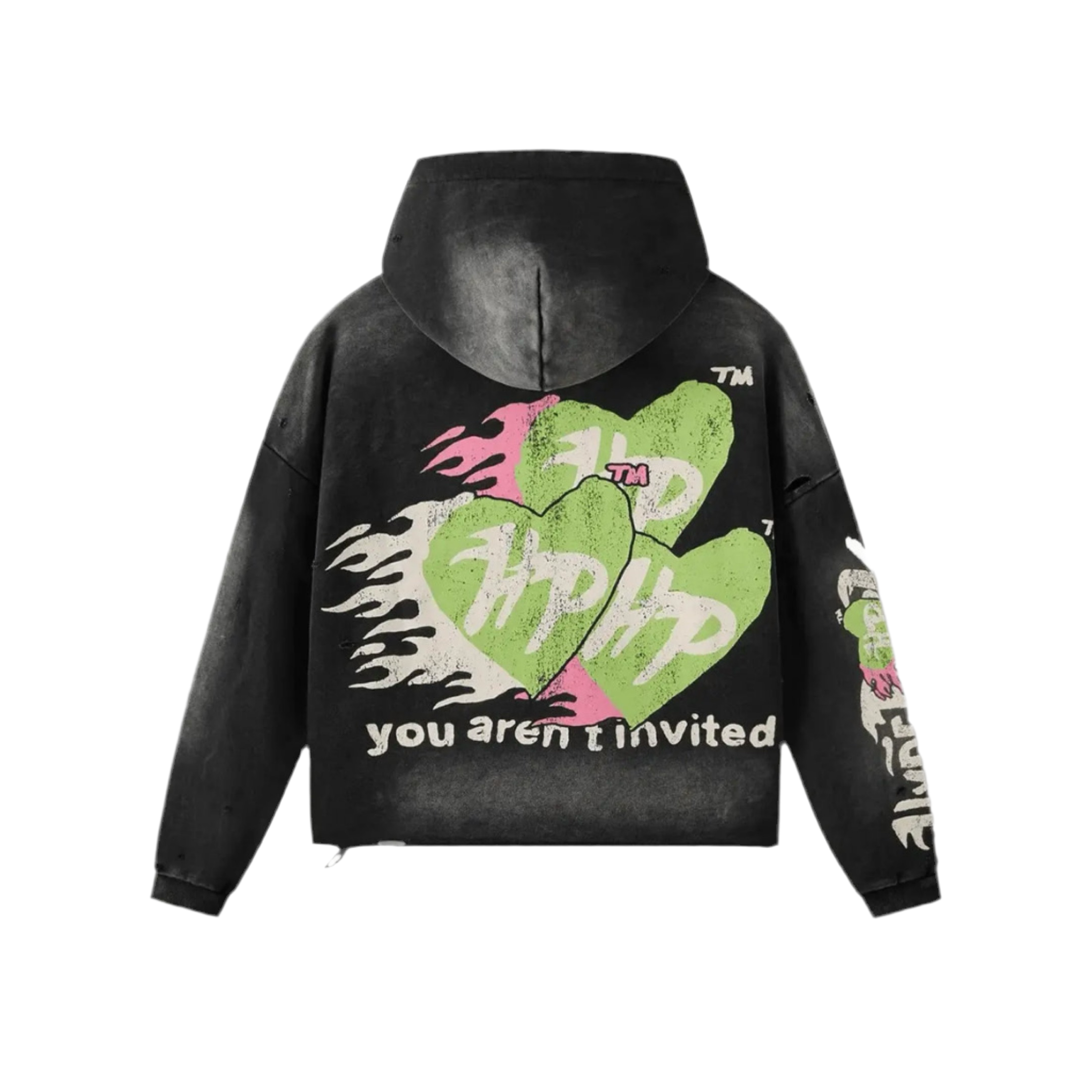 HYDE PARK "EASY DOES IT" HOODIE GREEN BLACK