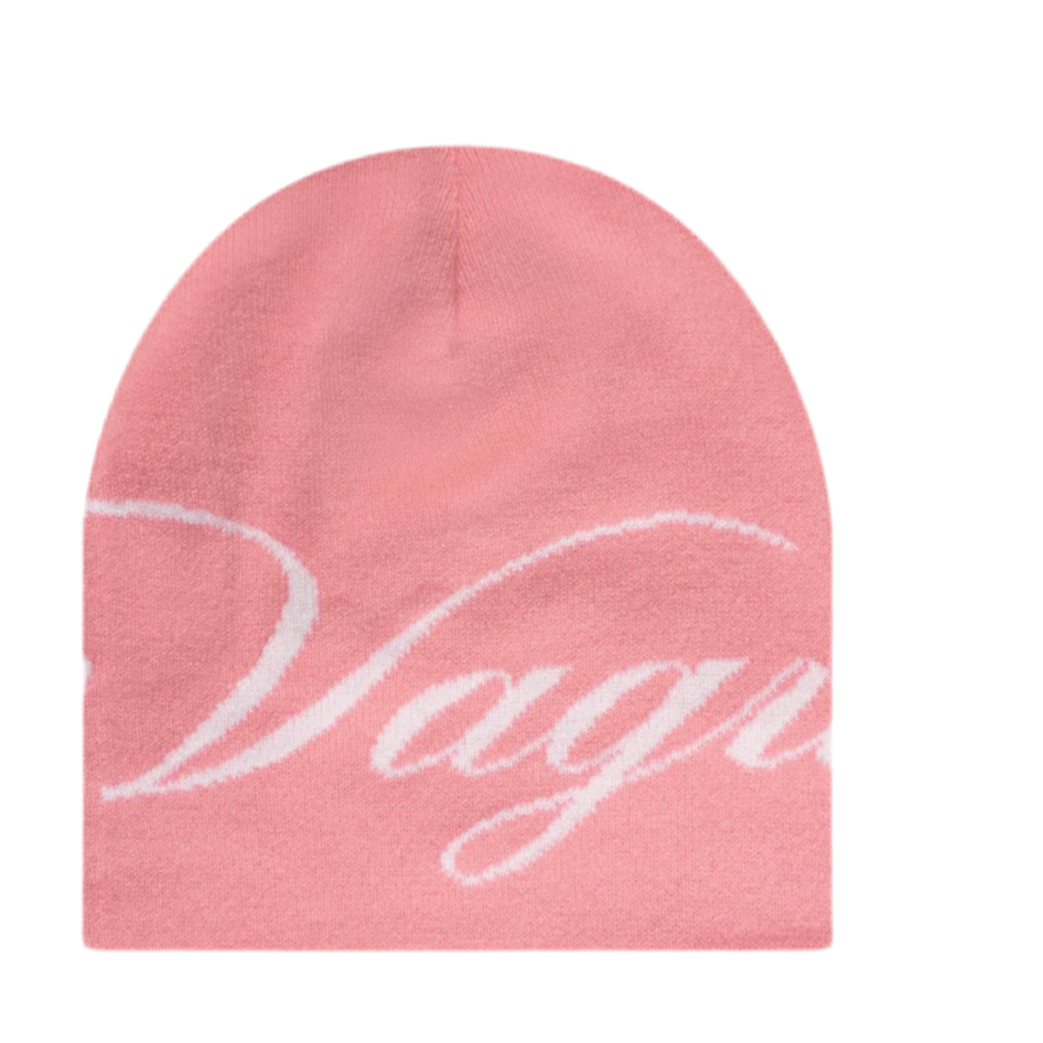 VAGUE Studios CALLIGRAPHY BEANIE PINK