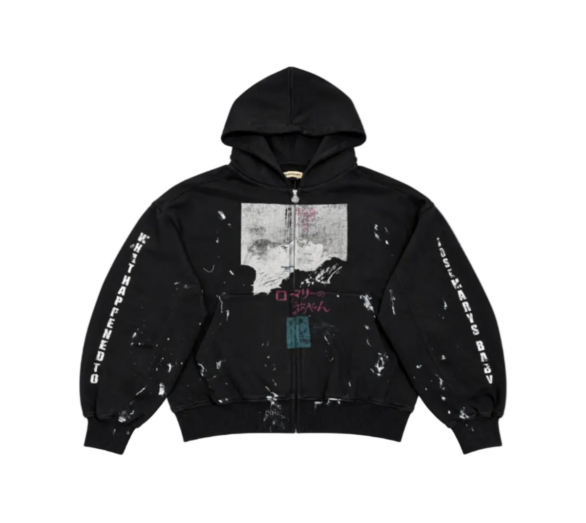 ASTRUM ROSES ZIP UP BLACK