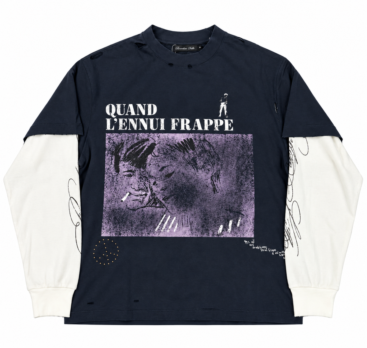 BOREDOM KILLS French LS Thermal tee