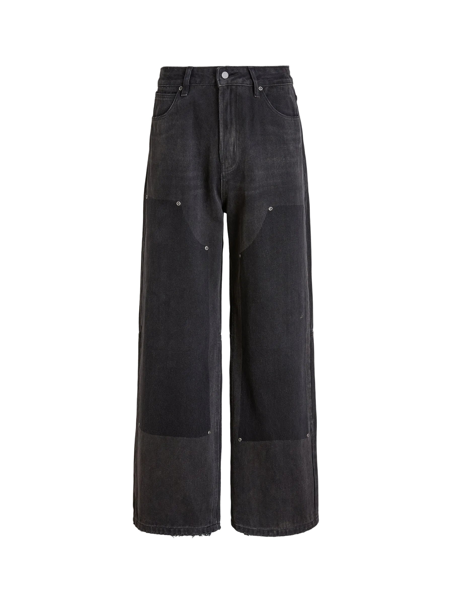 FOUND Double Knee Carpenter Jeans Black