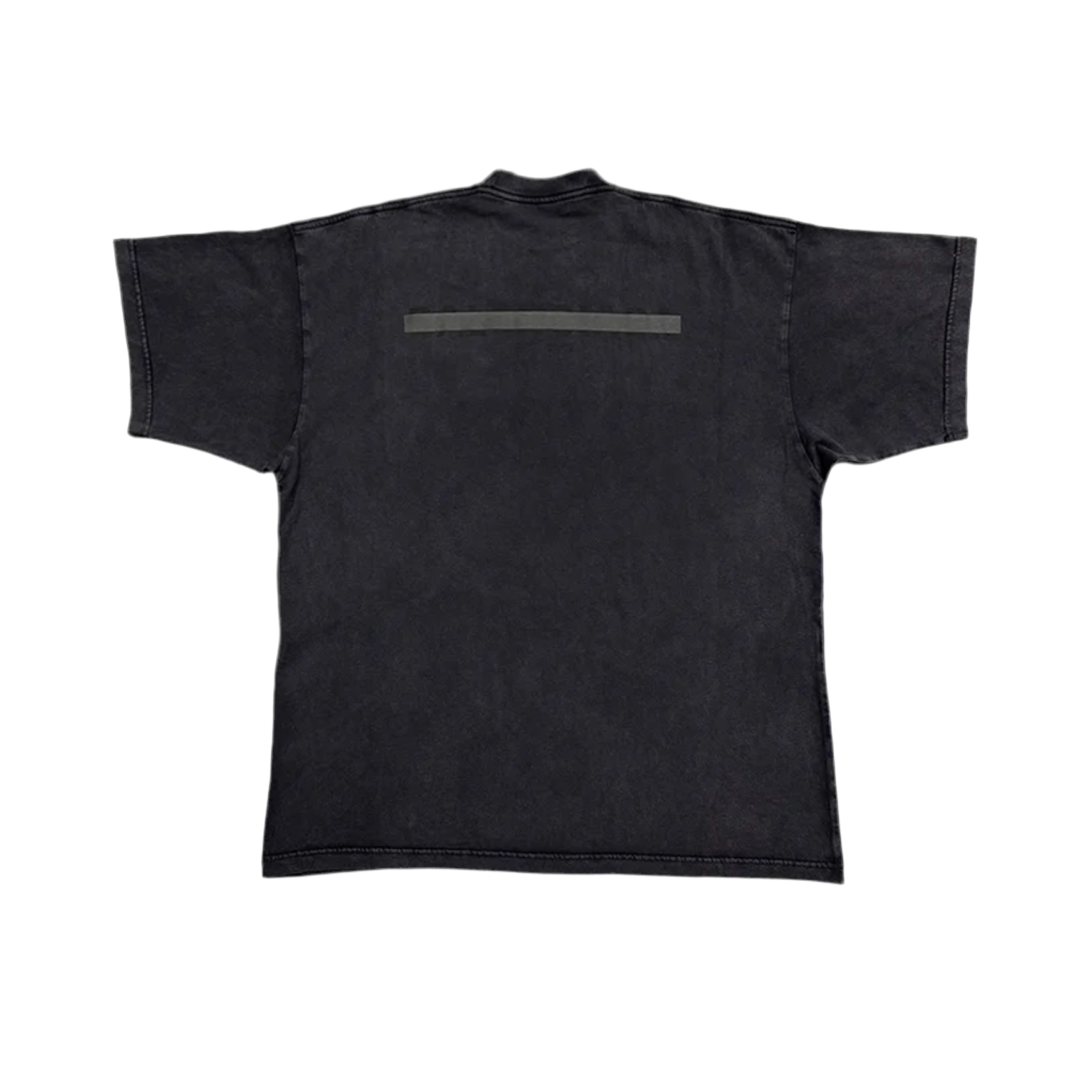 BALENCIAGA STRIKE 1917 PRINT VINTAGE TEE BLACK OVERSIZED