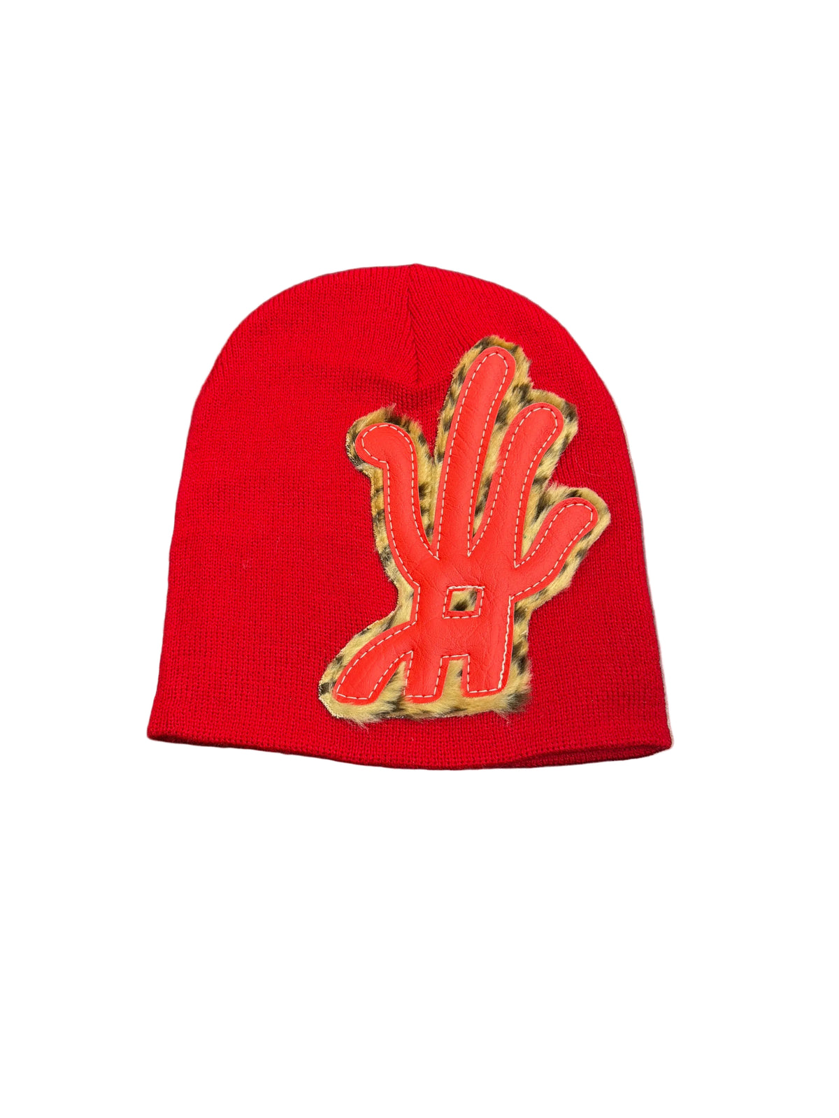 YKWYK Red Cheetah Beanie
