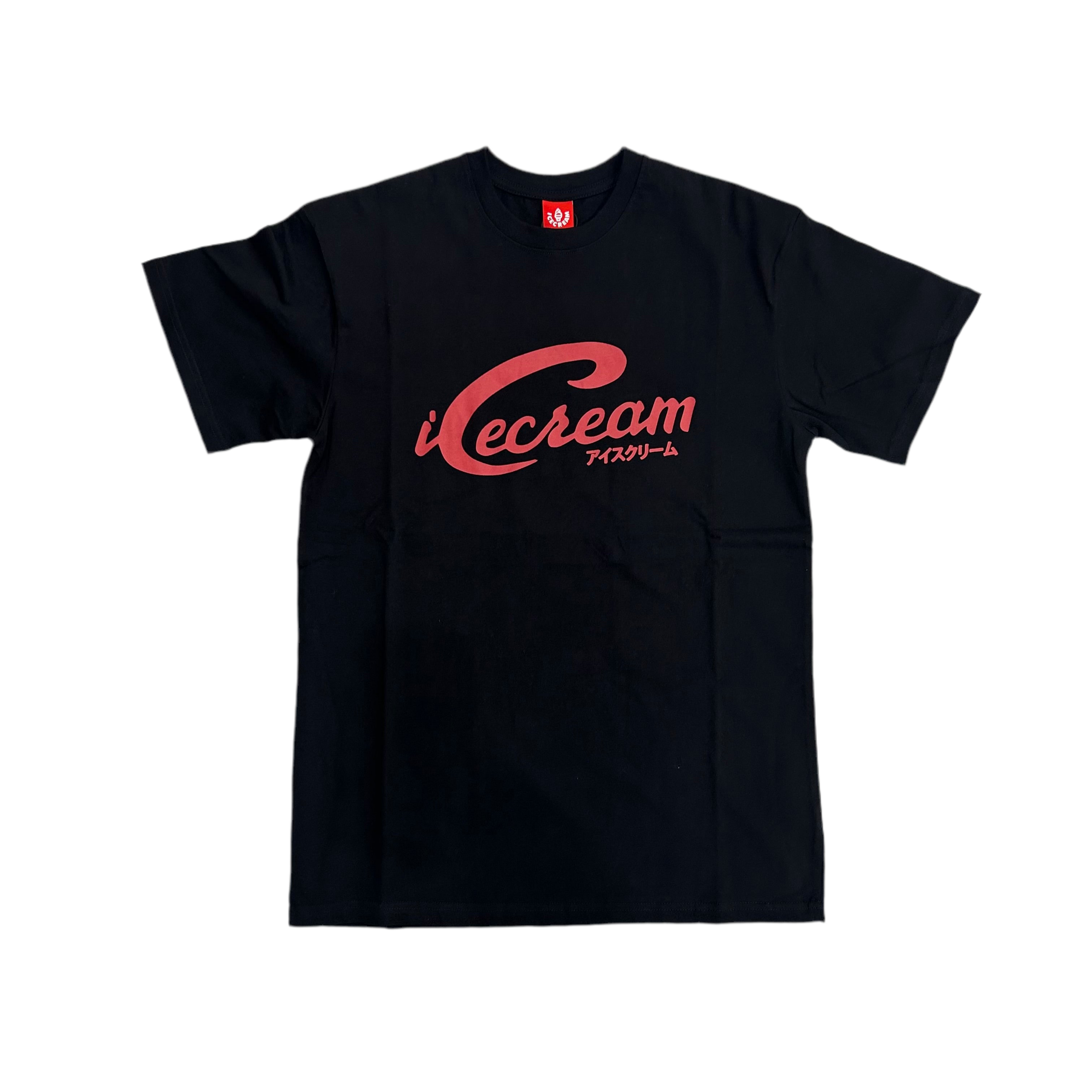 ICE CREAM| SCRIPT SS TEE BLACK