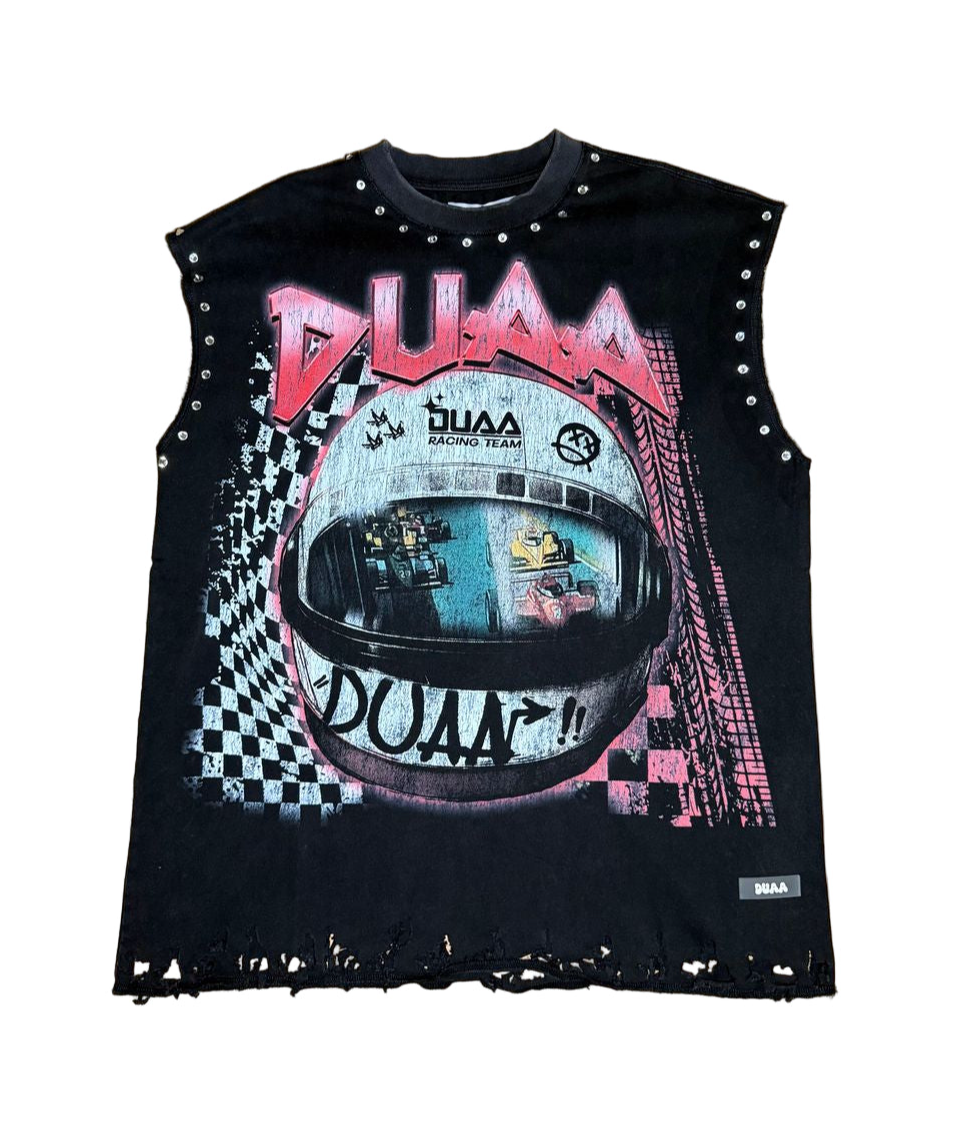 DUAA | OWNER CUT OFF BLK TEE SHIRT