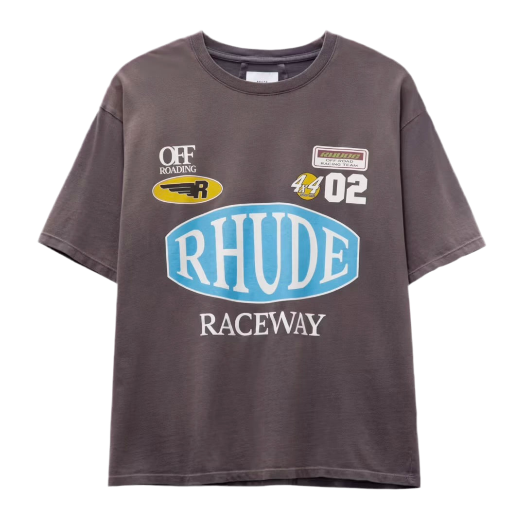 RHUDE RACEWAY TEE BROWN