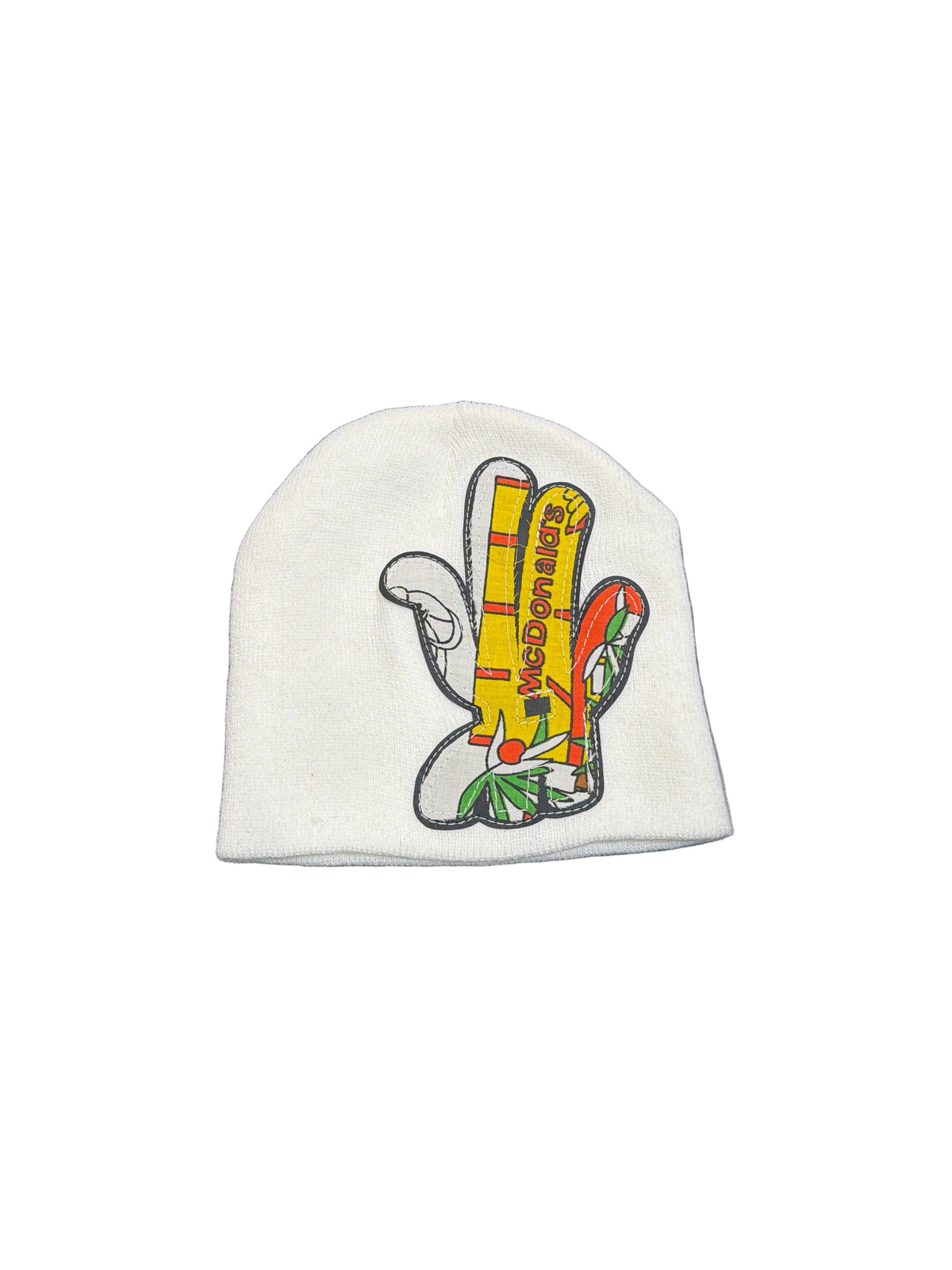 YKWYK WHITE COMIC PATCH BEANIE
