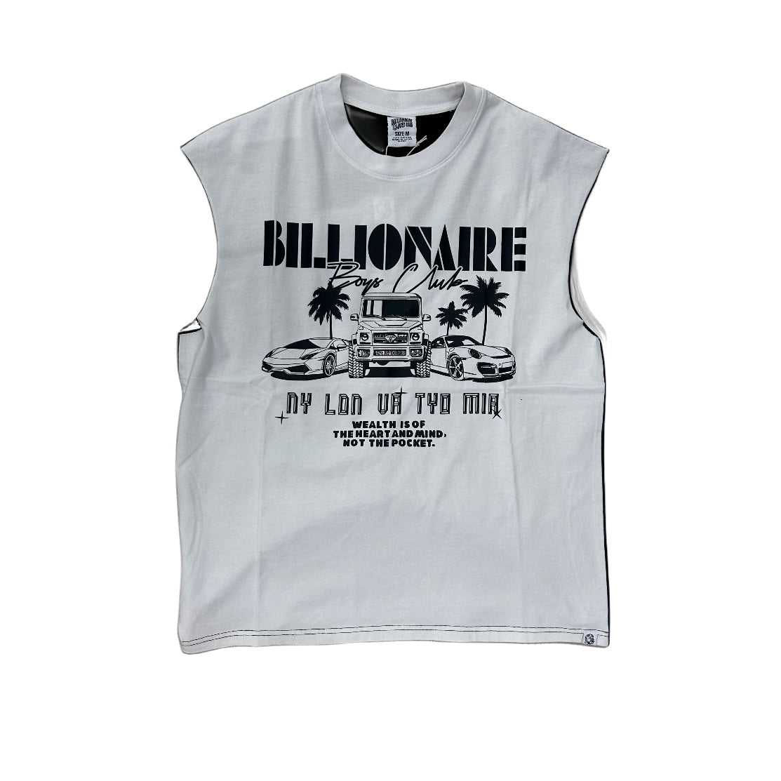 BILLIONAIRE BOYS CLUB| BB RIDE SS KNIT WHITE