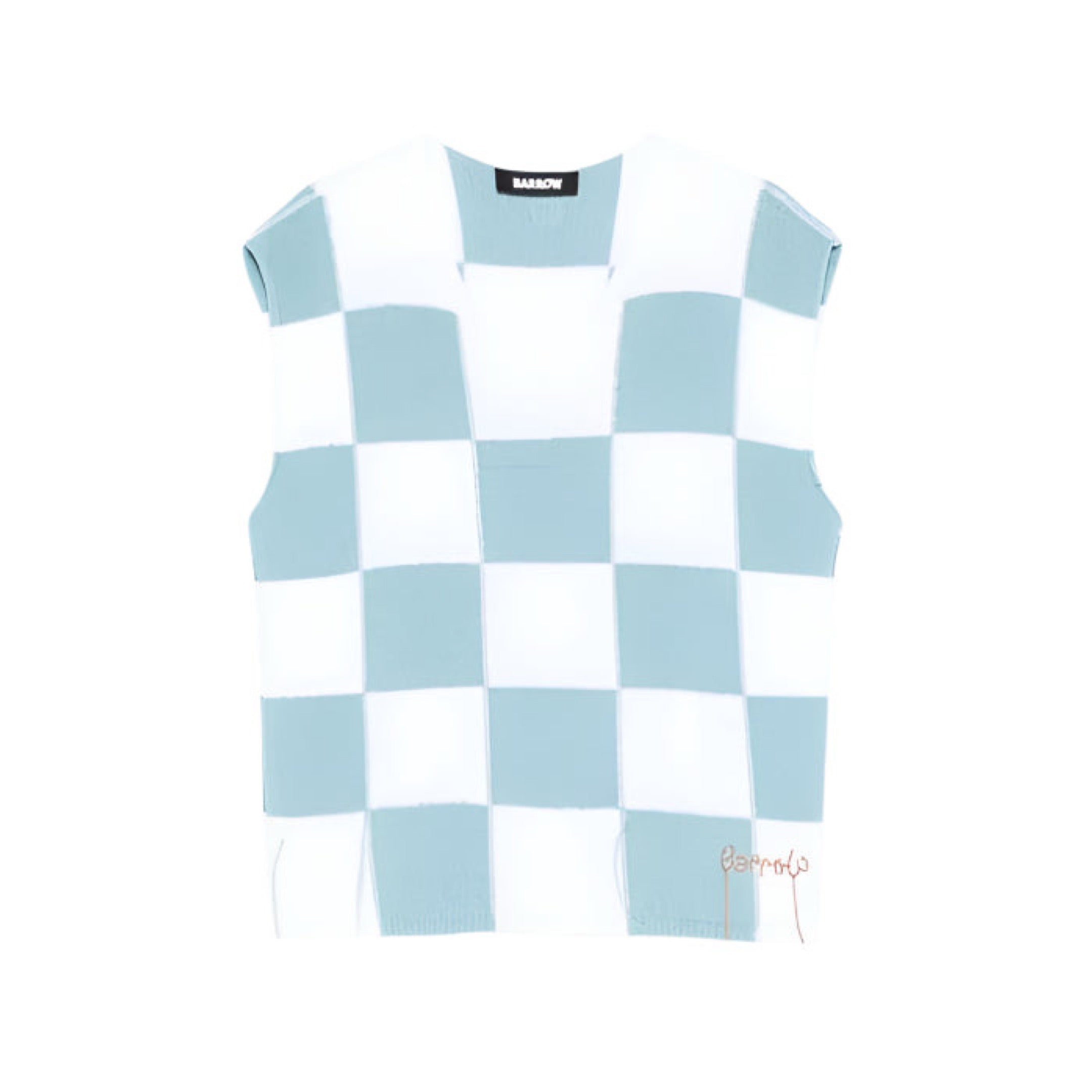 BARROW| Knitted Checkered BLUE SET