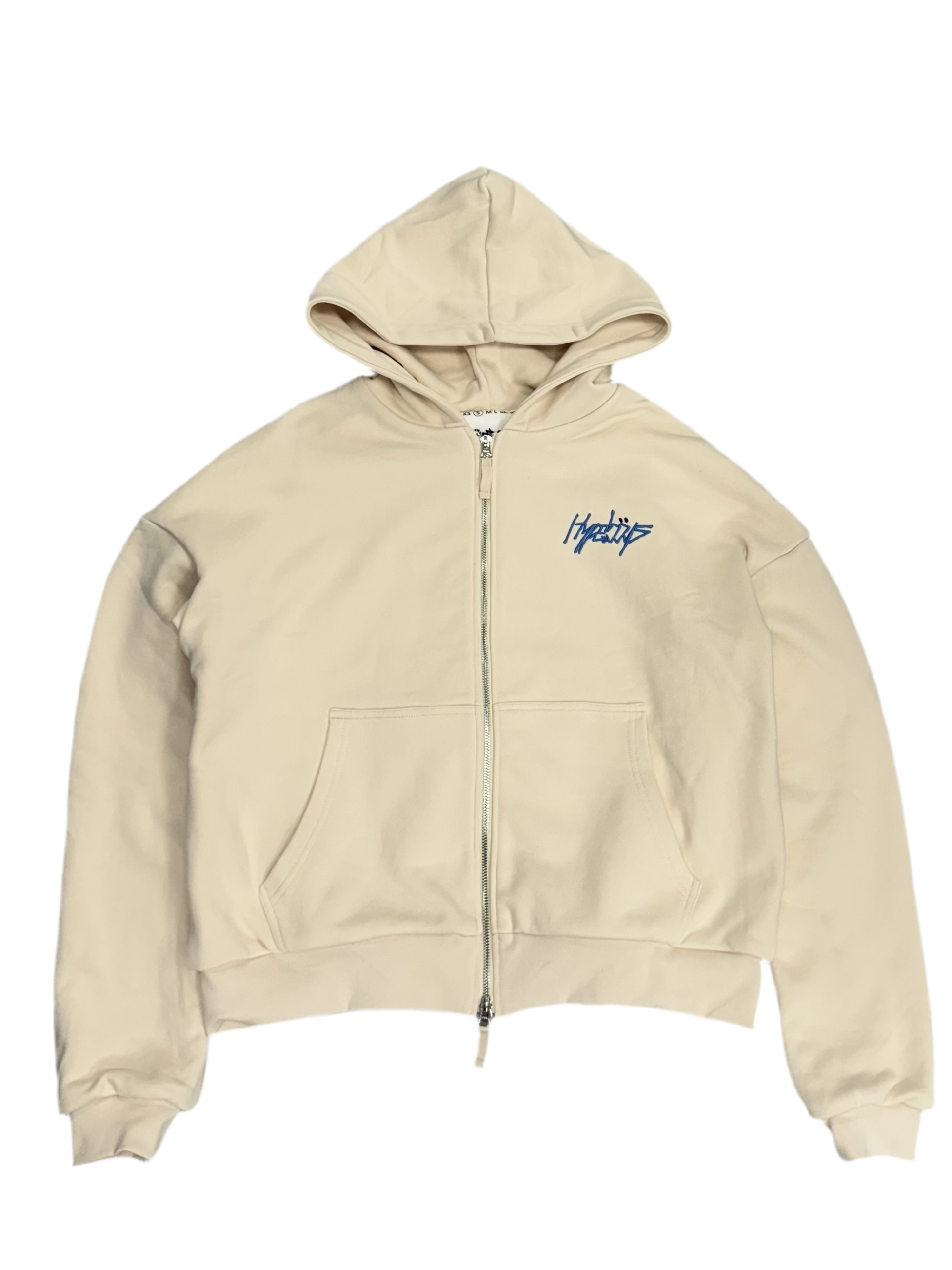 HYPEBOYS SIGNATURE DOUBLE LAYER HOODIE (CREAM)