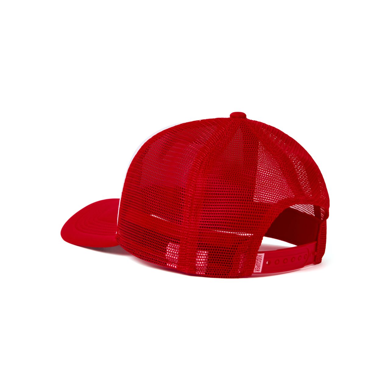 KID SUPER Puff print Trucker Hat Red