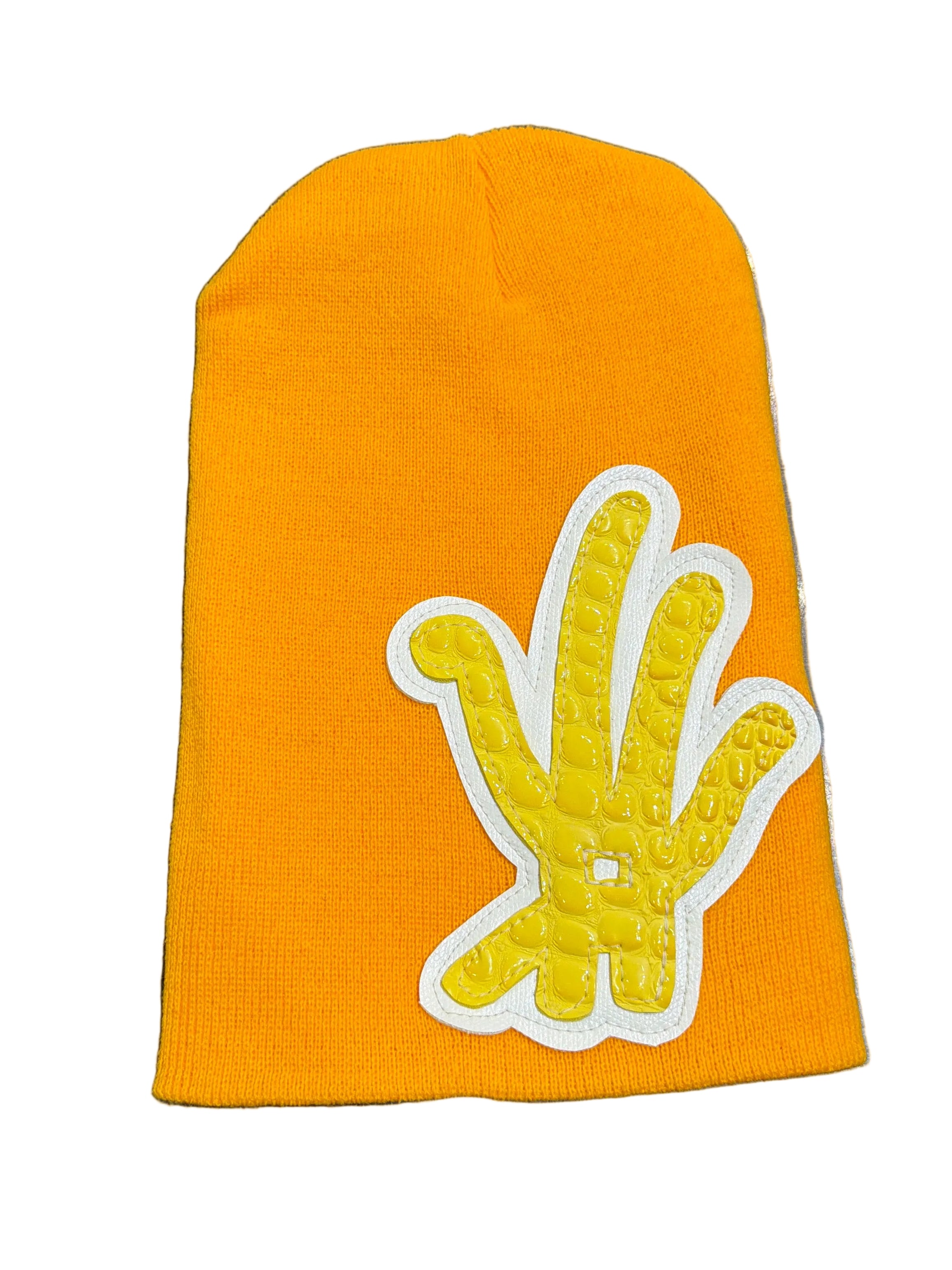 YKWYK LONG BEANIE YELLOW