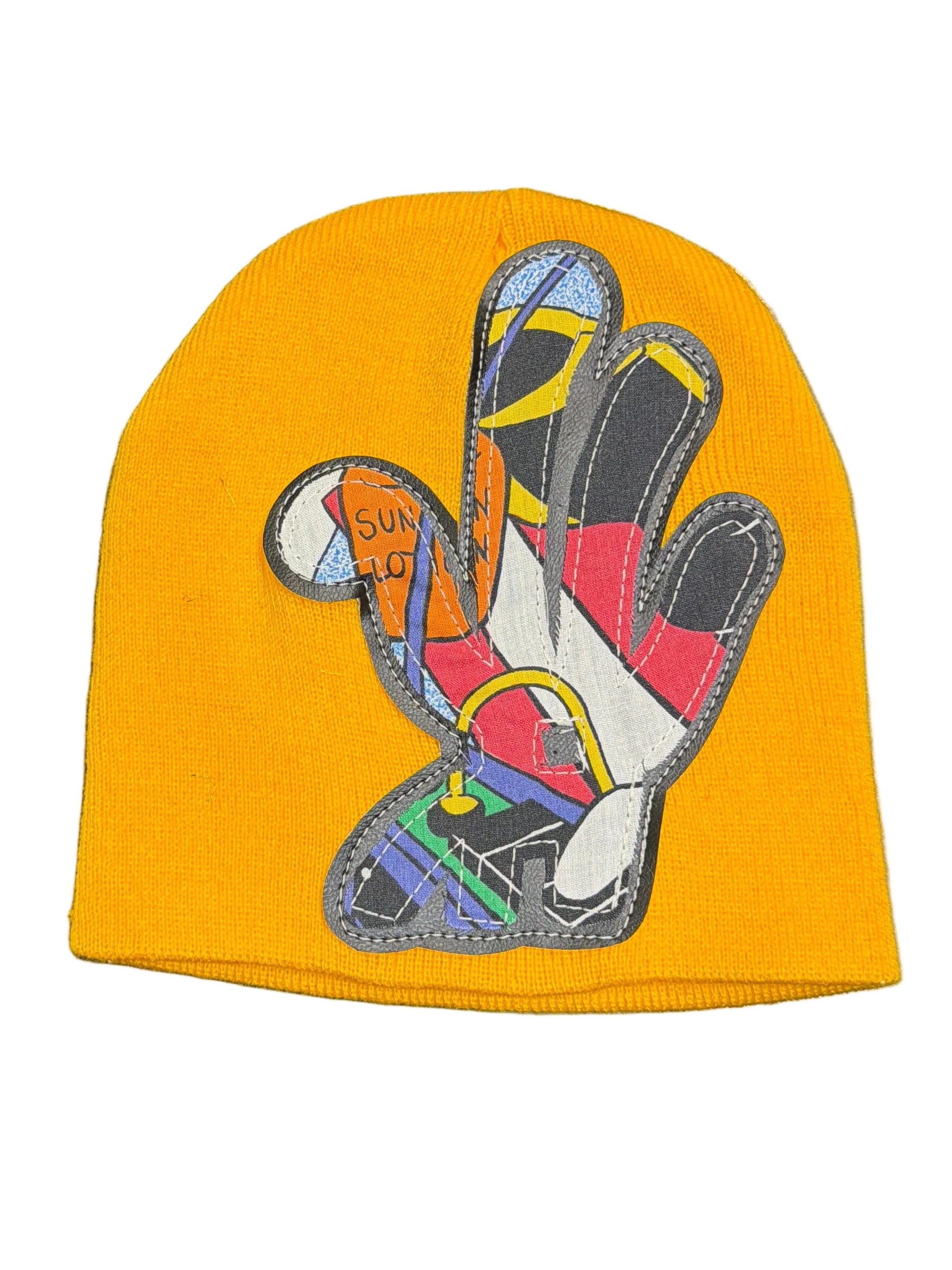 YKWYK COMIC BEANIE YELLOW