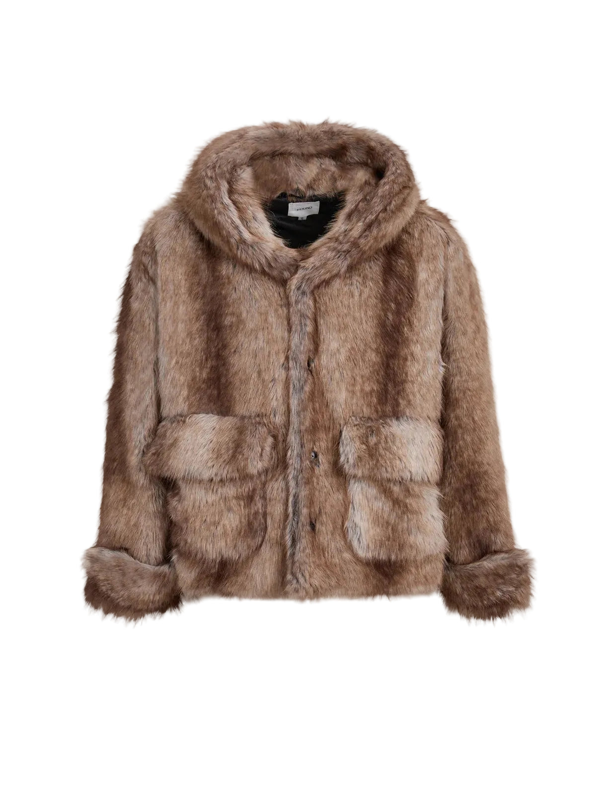 FOUND Faux Fur Hoodie