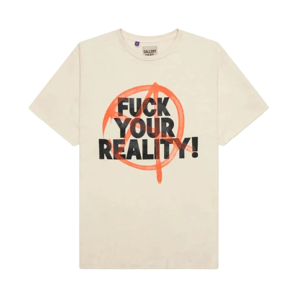 GALLERY DEPT. Fuck Your Reality Tee Antique White